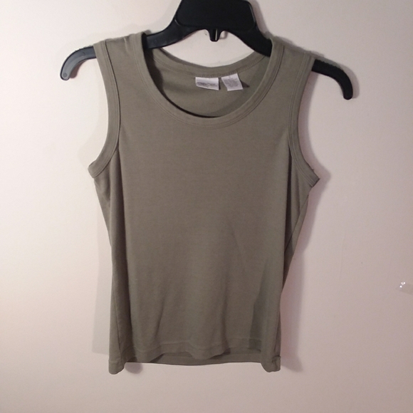 S370. Cherokee. Green pullover tank top. Small - Picture 1 of 5